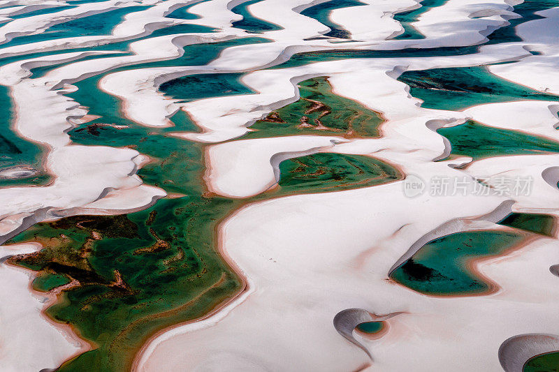 Lençois Maranhenses鸟瞰图